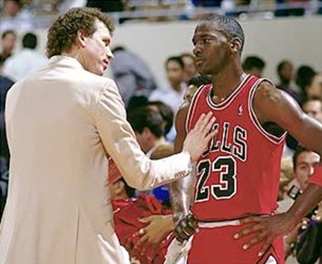 I'm the GOAT, and you're some dude with a perm who's only famous for losing to the Russians in the Olympics. Get out of my face. 